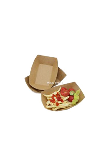 Braune Papierboot 140x103x35mm 250Stk/4Pkg