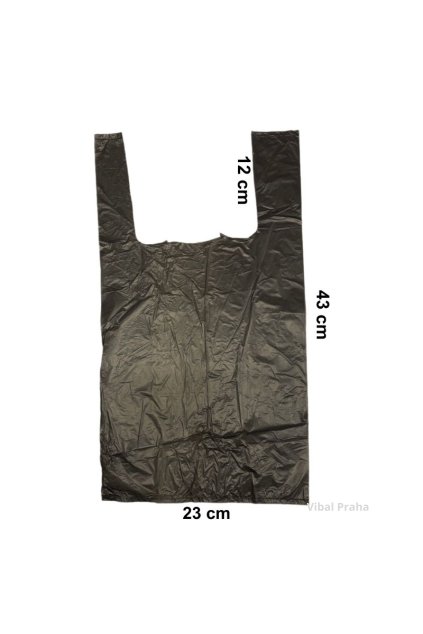 Tasche HDPE Schwarz 4KG 23x12x43cm 12my 333Stk/20Pkg