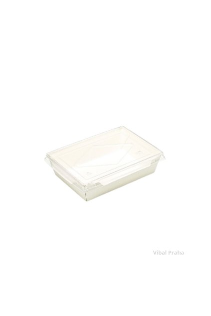 Miska ECO BÍLÁ 1200ml 198x138x50mm 50ks x  4bal