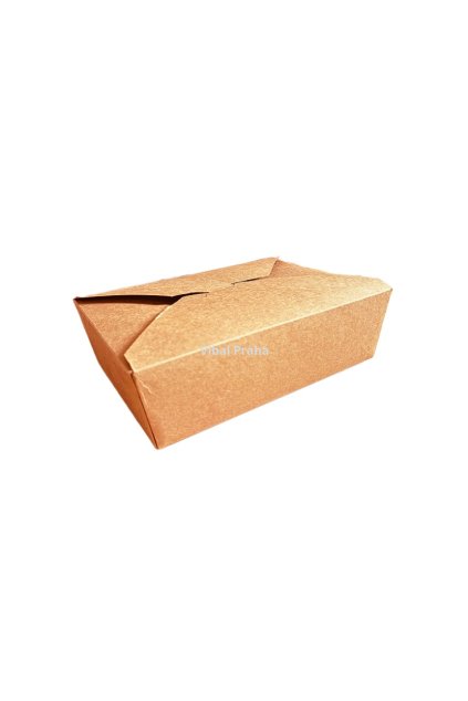 KRAFT Papierschachtel 2000ml - 64oz 215x158x63mm 50Stk/4Pkg