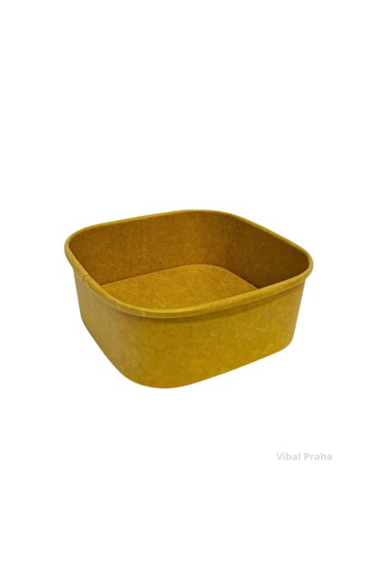 Quadratische Papierschale 500ml - 16oz 132x132x50mm