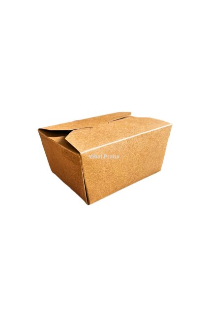 KRAFT paper box 800ml 132x104x64mm 50pcs/4 packs