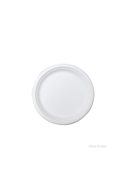 Talíř kulatý z cukrové třtiny, BIO 23cm 125ks/4bal