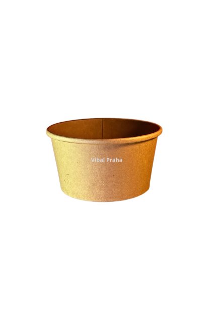 Braune Papierschale für Suppe 435ml - 16oz 25Stk/20Pkg