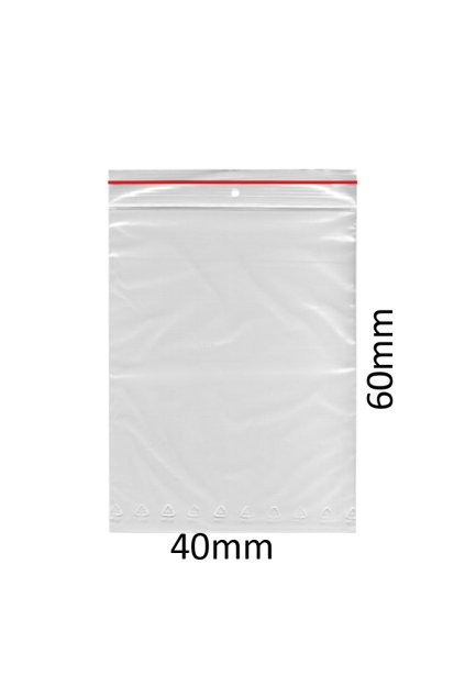 ZIP LDPE Beutel 40x60mm 100Stk/10Pkg/20Boxen