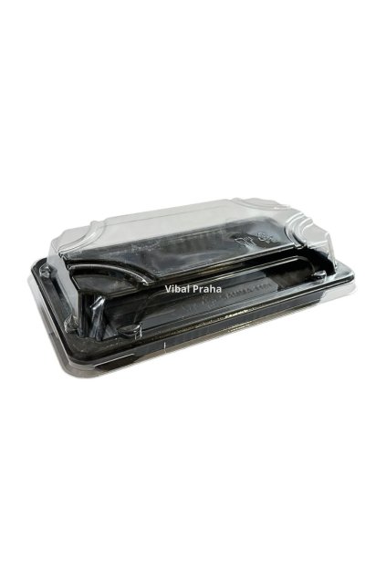 Bát Sushi kèm nắp PET 160x91x50mm 50 cái/8 bịch