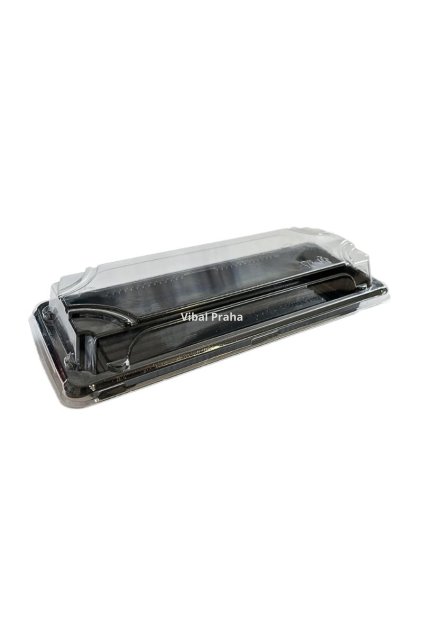 Sushi Schale mit PET Deckel 220x90x50mm 50Stk/8Pkg