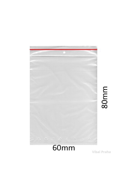 Sáčky ZIP LDPE 60x80mm 100ks x  10bal x  16box