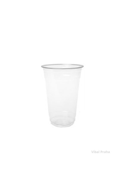 Plastic PET Cup 200ml Ø78mm, 50pcs/20 packs