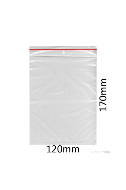 Sáčky ZIP LDPE 120x170mm 100ks/10bal/8box