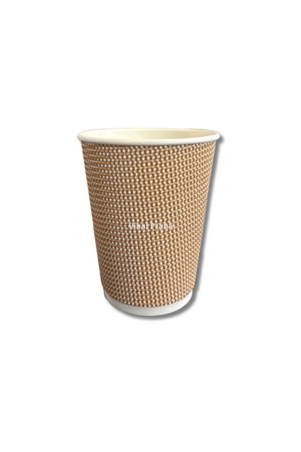 Brown paper cup WRAP 350ml 25pcs/20 packs