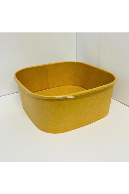 Square paper bowl 1200ml 175x175x68mm 50pcs/6 packs