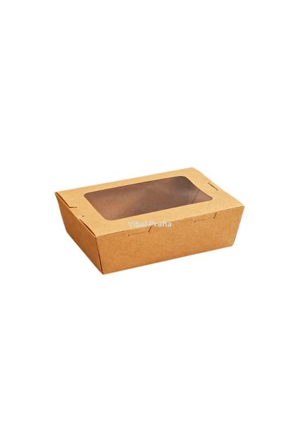 Box with window KRAFT 700ml 170x118x45mm 50pcs/4packs