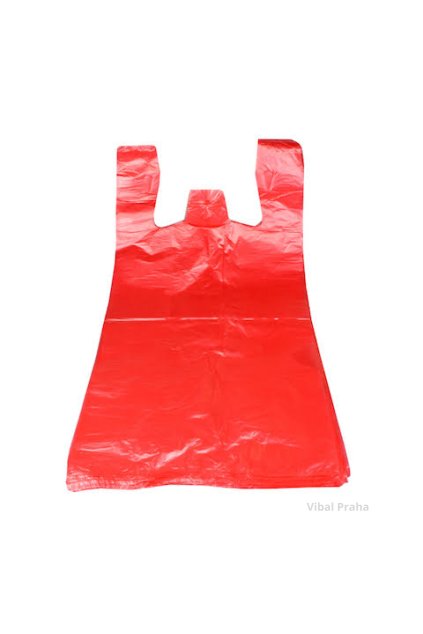 Taška červená 4kg 195g 24+12x45cm 8my 100ks/20bal
