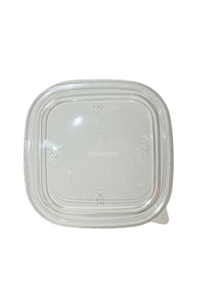 PET AF lid for square tray 175x175mm