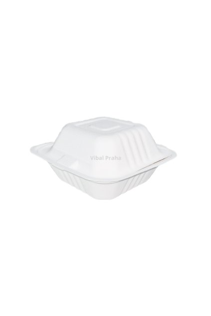BIO Hamburgerbox 150x150x80mm 100Stk/4Pkg