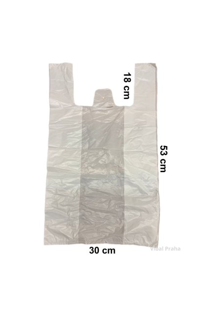 Tasche HDPE Weiß 10KG 30x18x53cm 20my 117Stk/20Pkg