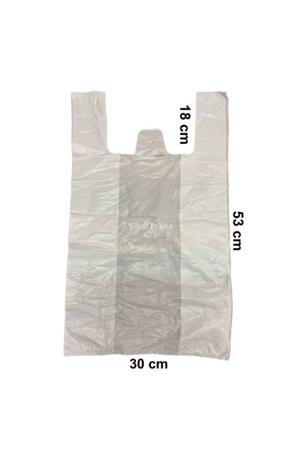 Taška HDPE Bílá 10KG 30x18x53cm 20my 117ks/20bal