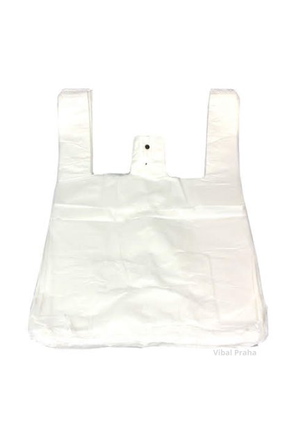 Taška bílá 4kg 210g 24+12x45cm 8my 100ks x  20bal