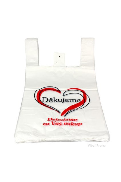 Taška Děkujeme 560g 30+17x53cm 14my 100ks x  10bal