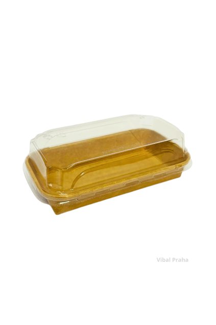 Miska na sushi s víčkem PAP 160x91x50mm 50ks x  12bal