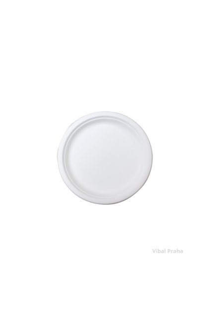 Talíř kulatý z cukrové třtiny, BIO 18cm 125ks x  8bal