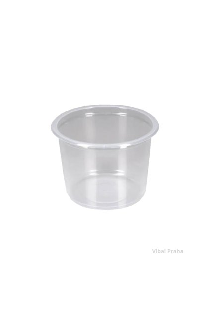 Runde PP-Schale aus Plastik ohne Deckel 500ml - 16oz 100Stk/10Pkg