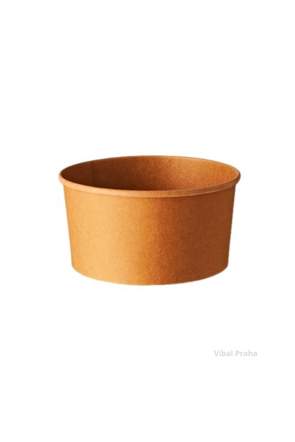 Brown paper bowl for salad 1000ml 50pcs/ 6packs