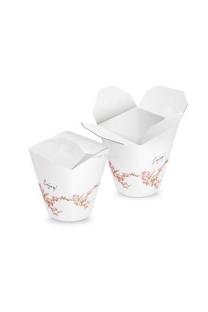Runder Nudelbox SAKURA 450ml - 16oz 50Stk/10Pkg