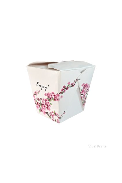 Round noodle box SAKURA 750ml 50pcs/10 packs