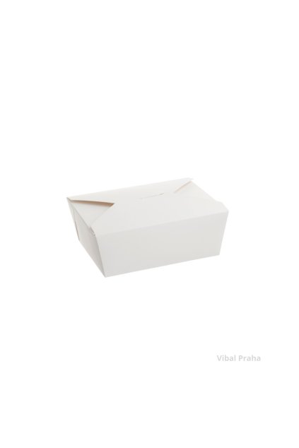 White paper box 800ml 132x104x64mm 50pcs/4 packs
