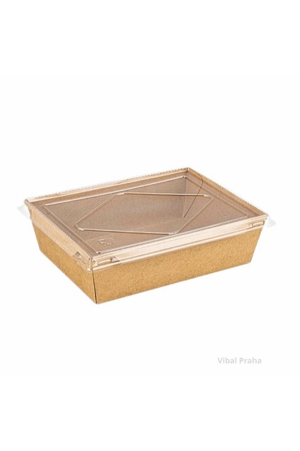 Hộp ECO KRAFT 1200ml kèm nắp 198x138x50mm 50cái/4bịch