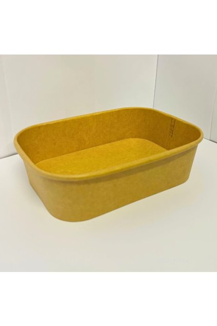 Rechteckige Papierschale 580ml - 20oz 168x120x45mm