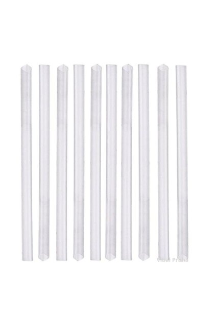 Weißer Strohhalm für Bubble Tea  11x230mm 40Stk/40Pkg