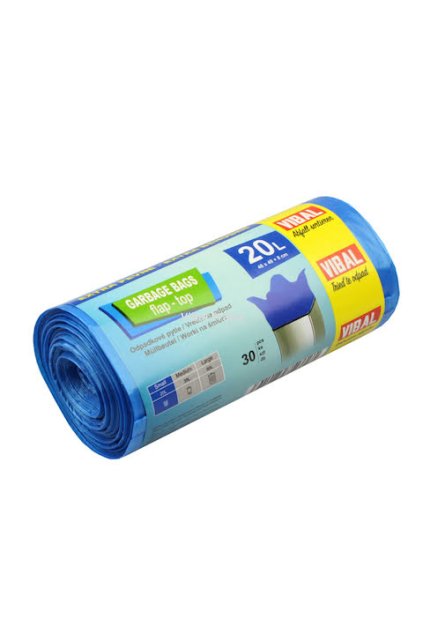Túi rác có quai xanh dương 20L 48x49+8cm 210g 30 cái/20 cuộn