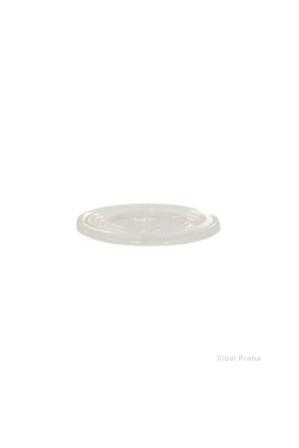 Flat PET Lid with Straw Hole Ø78mm, 100pcs/10 packs