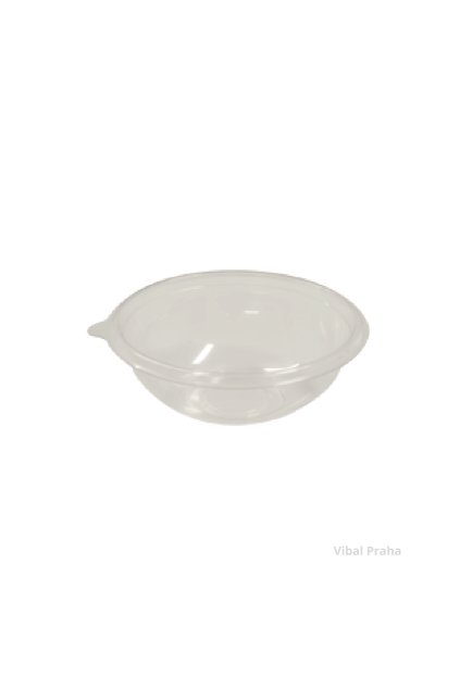 Plastic Salad Bowl PET 1000ml Ø185mm, 50pcs/10 packs