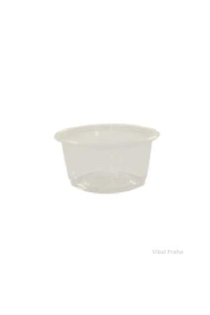 Black PP Sauce Cup 100ml Ø74mm, 50pcs/50 packs