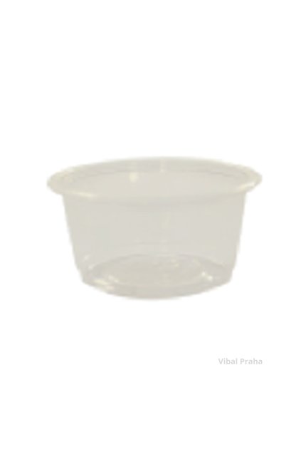 Black PP Sauce Cup 150ml Ø74mm, 50pcs/50 packs