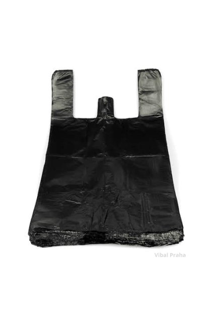 Taška černá 10kg 410g 30+18x53cm 10my 100ks/20bal