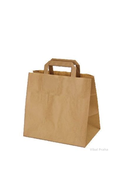 Brown Kraft Paper bag 320x220x240mm 80g 250pcs/box