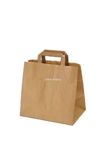 KRAFT Braune Papiertragetasche 320x220x240mm 80g 250Stk