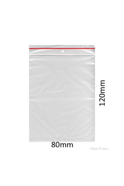 ZIP bags LDPE 80x120mm 100pcs/10packs/16 boxes