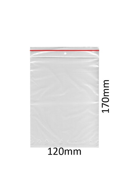 Sáčky ZIP LDPE 120x170mm 100ks/10bal/8box