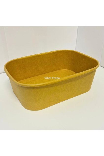 Paper rectangular tray 750ml 168x120x55mm