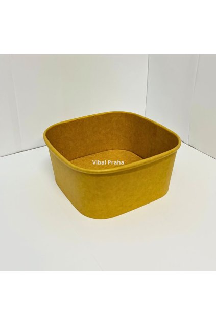 Square paper bowl 650ml 132x132x60mm 50pcs/6 packs