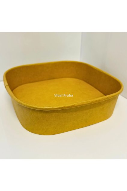 Square paper bowl 750ml 175x175x45mm 50pcs/6 packs