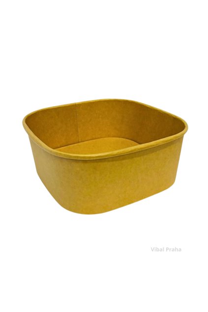 Square paper bowl 1200ml 175x175x68mm 50pcs/6 packs