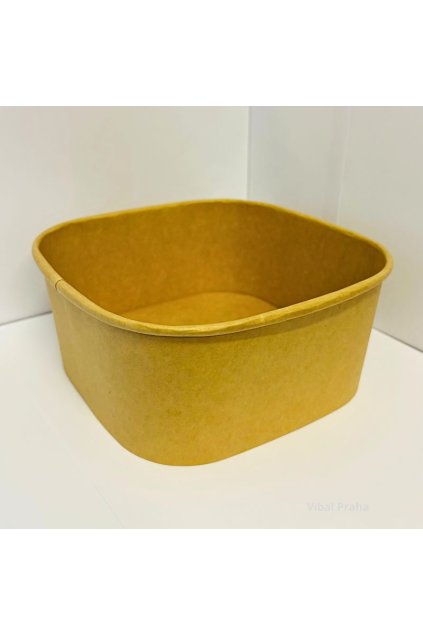 Vanička papírová čtvercová 1400ml 175x175x75mm