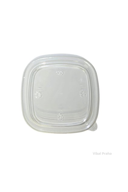 Víčko PET na čtvercovou vaničku 132x132mm